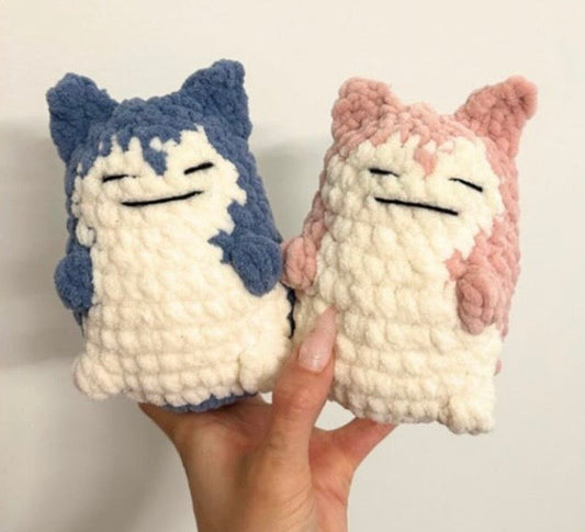 Free Crochet Pattern by Junie - Snorlax No Sew Pokemon-Inspired Chunky